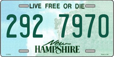 NH license plate 2927970