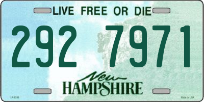 NH license plate 2927971