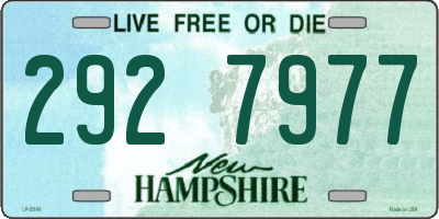 NH license plate 2927977