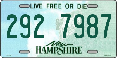 NH license plate 2927987