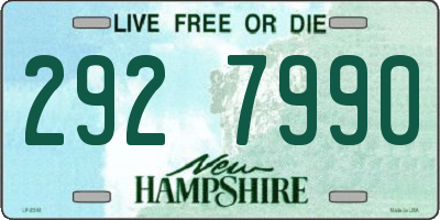 NH license plate 2927990