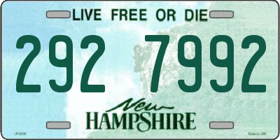 NH license plate 2927992