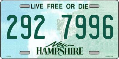 NH license plate 2927996