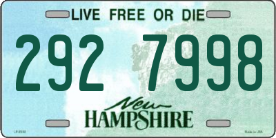 NH license plate 2927998