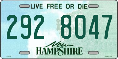 NH license plate 2928047