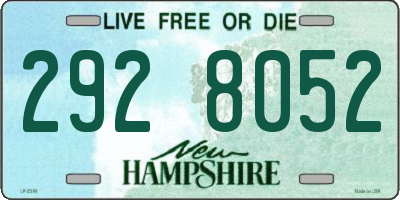 NH license plate 2928052