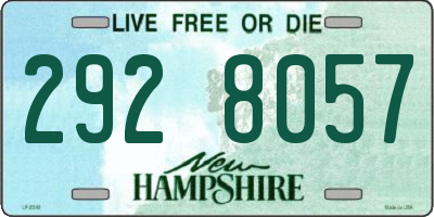 NH license plate 2928057