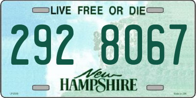 NH license plate 2928067