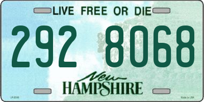 NH license plate 2928068
