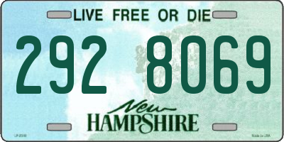 NH license plate 2928069