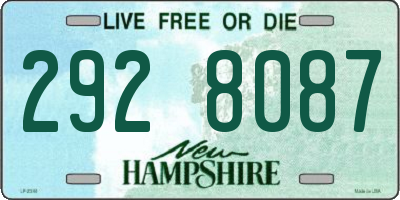NH license plate 2928087