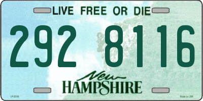 NH license plate 2928116
