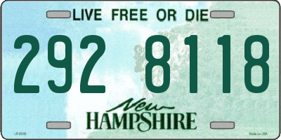 NH license plate 2928118