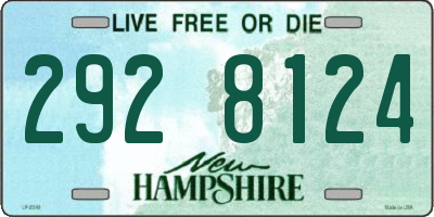 NH license plate 2928124