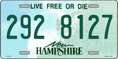 NH license plate 2928127
