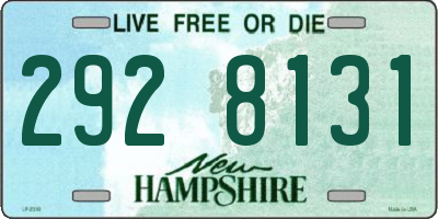 NH license plate 2928131