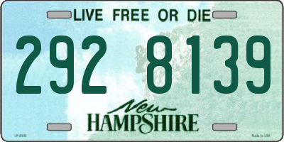 NH license plate 2928139