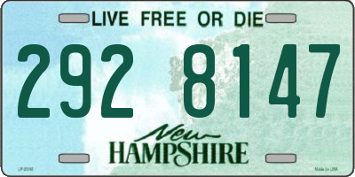 NH license plate 2928147