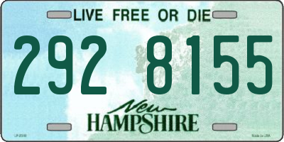 NH license plate 2928155