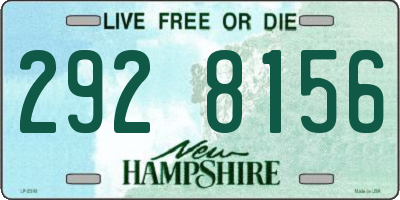 NH license plate 2928156