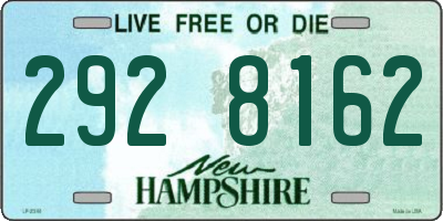 NH license plate 2928162