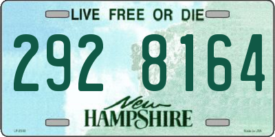 NH license plate 2928164