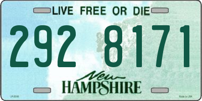 NH license plate 2928171