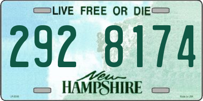NH license plate 2928174