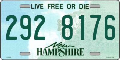 NH license plate 2928176