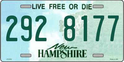 NH license plate 2928177