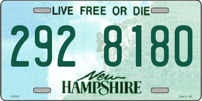 NH license plate 2928180