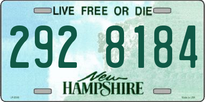 NH license plate 2928184