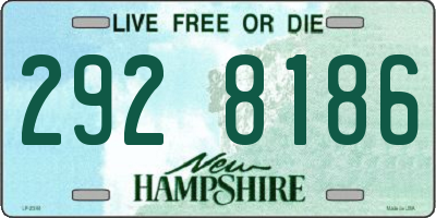 NH license plate 2928186