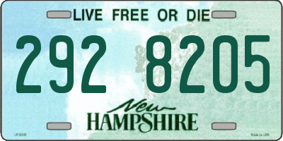 NH license plate 2928205