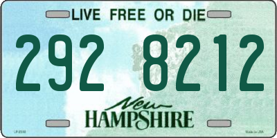 NH license plate 2928212