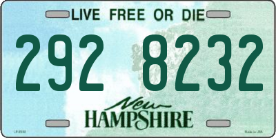 NH license plate 2928232