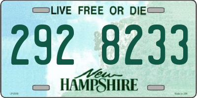 NH license plate 2928233