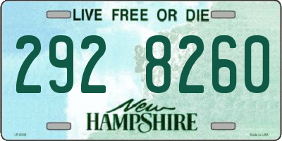 NH license plate 2928260