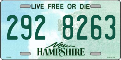 NH license plate 2928263