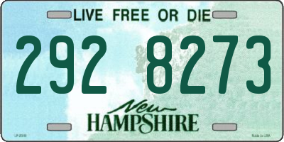 NH license plate 2928273