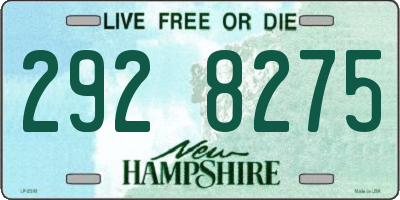 NH license plate 2928275