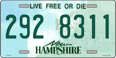 NH license plate 2928311