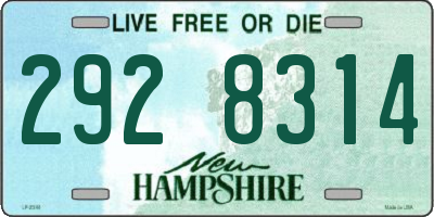 NH license plate 2928314