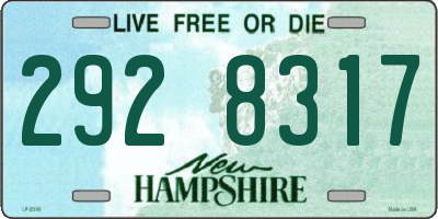 NH license plate 2928317