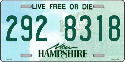 NH license plate 2928318