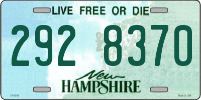 NH license plate 2928370