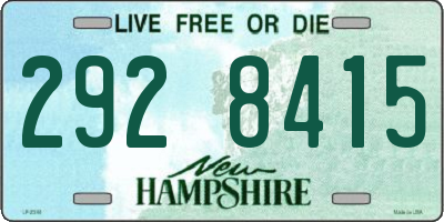 NH license plate 2928415