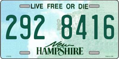 NH license plate 2928416