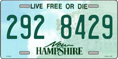 NH license plate 2928429
