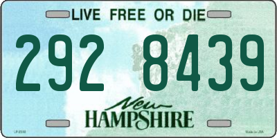 NH license plate 2928439